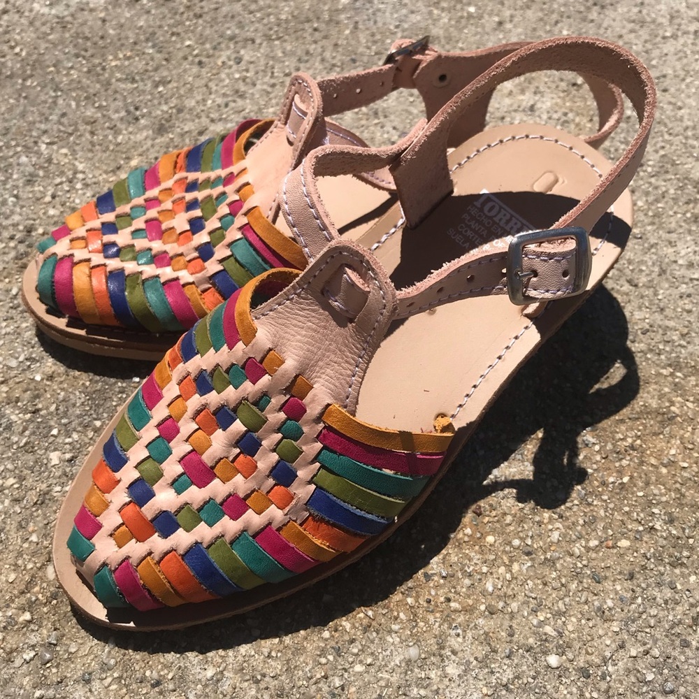 Girls Mexican Huarache sandals